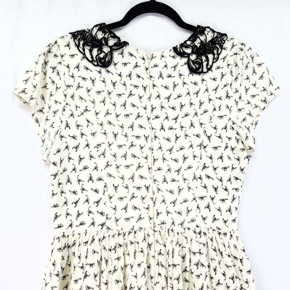 Penny Dreadful Scorpion Dress Lace Collar Size Large Mini - Picture 11 of 16